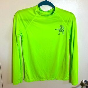 Kids lime green dinosaur undershirt. Size medium (8/10)